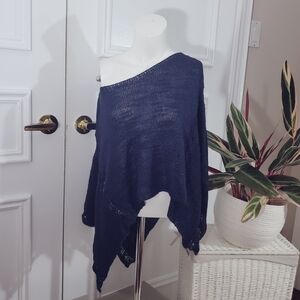 Exclusive Berretti Italy Hand-Made Knit Curved Multi Way Shawl